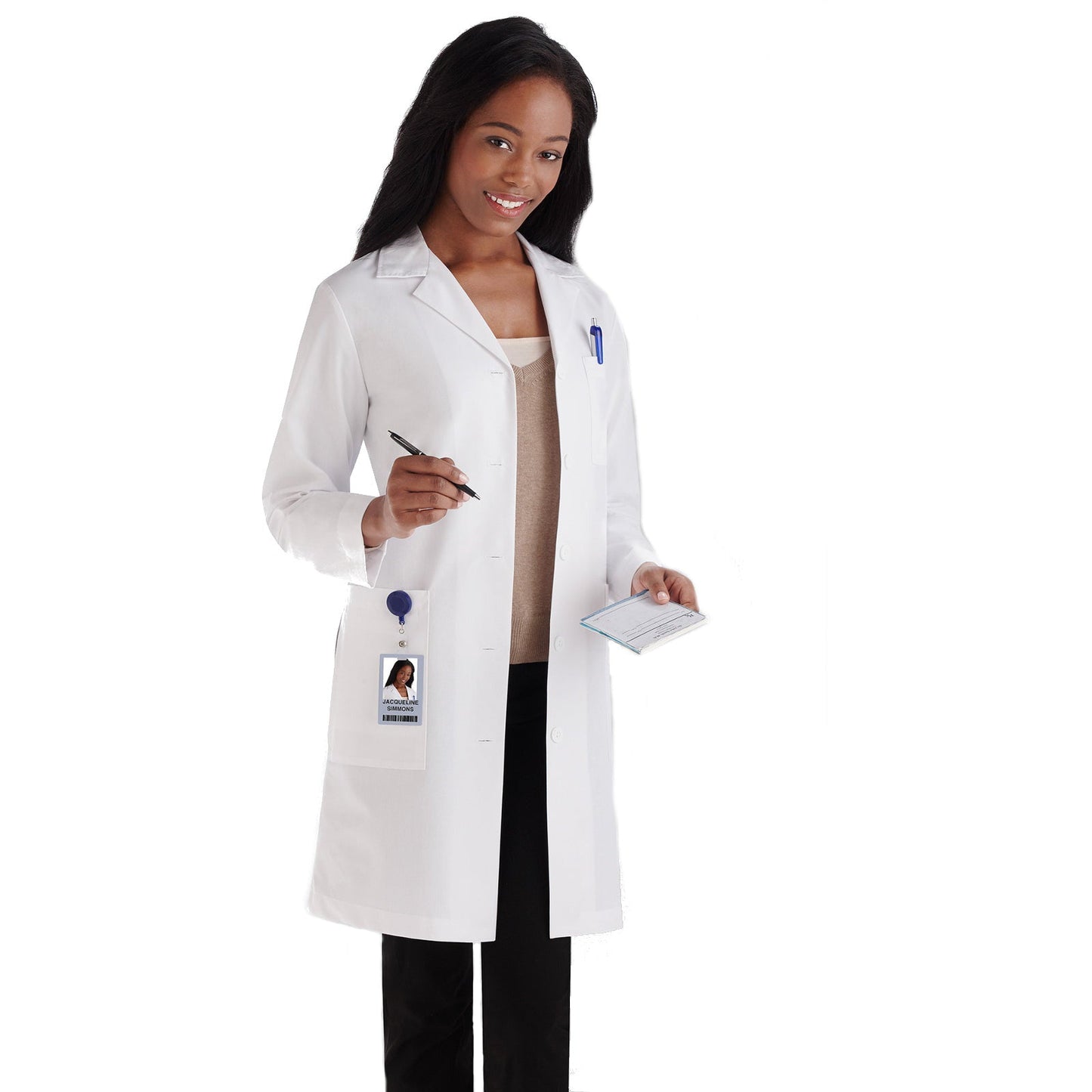 Meta Meta Labwear Women's Five-Pocket 37" Full-Length Lab Coat