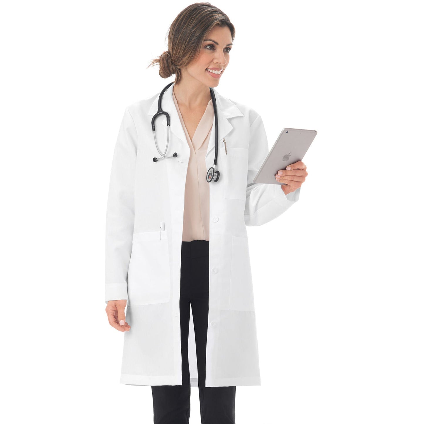 Meta Meta Labwear Women's Five-Pocket 37" Full-Length Long Lab Coat