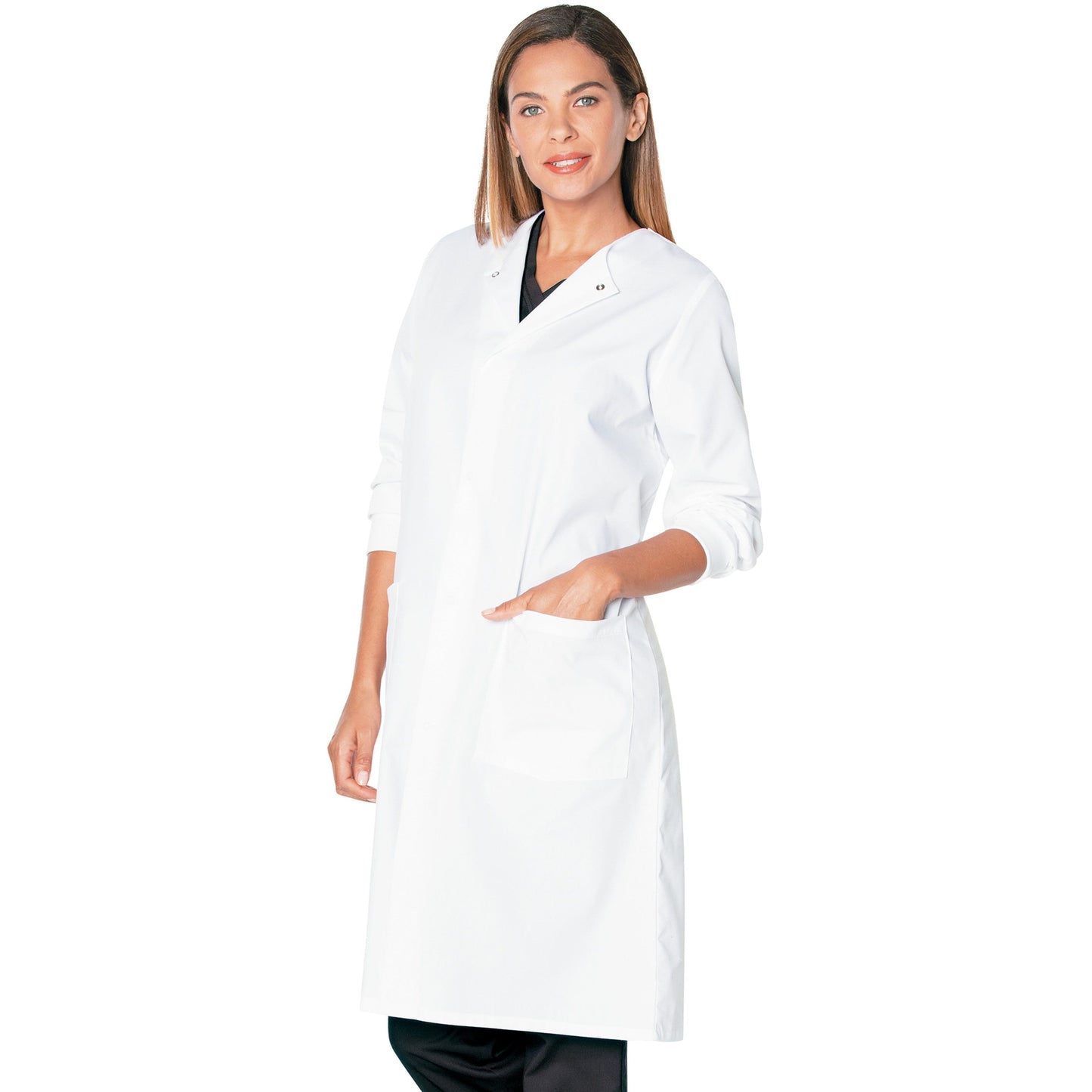 Landau Essential Lab Coats Unisex Two-Pocket 41.5" Full-Length Lab Coat