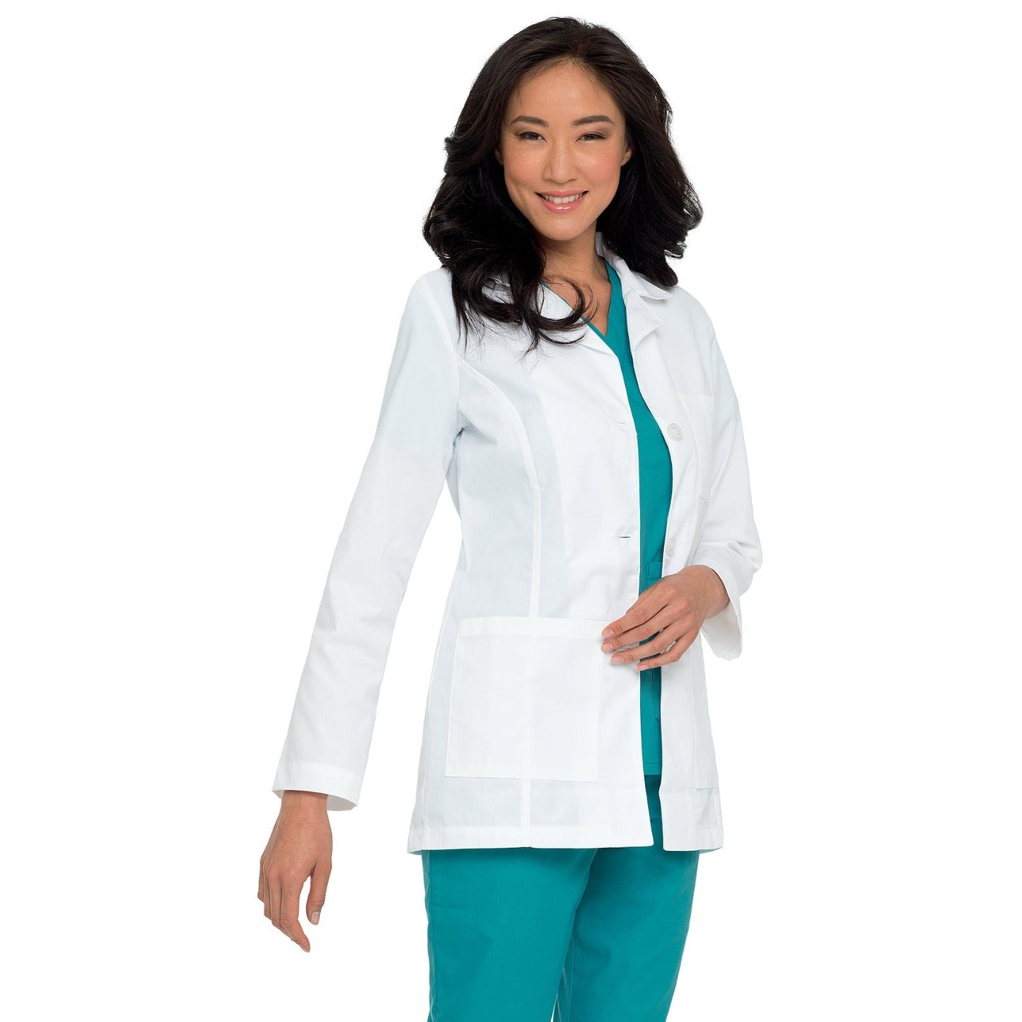 Landau Essential Lab Coats Women's Three-Pocket 31"  Consultation Lab Coat