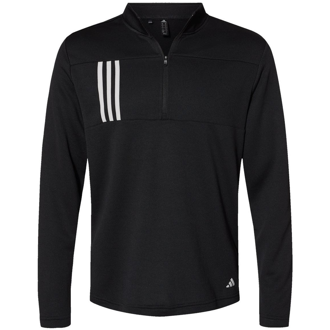 Adidas 3-Stripes Double Knit Quarter-Zip Pullover