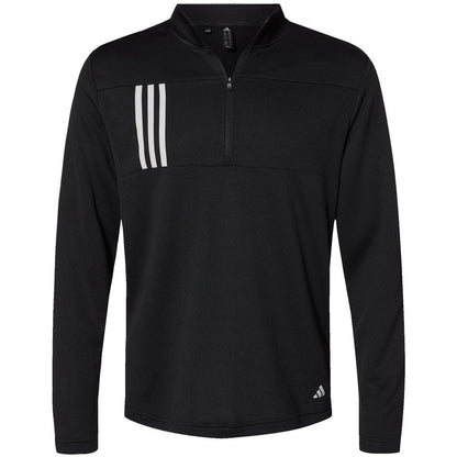 Adidas 3-Stripes Double Knit Quarter-Zip Pullover