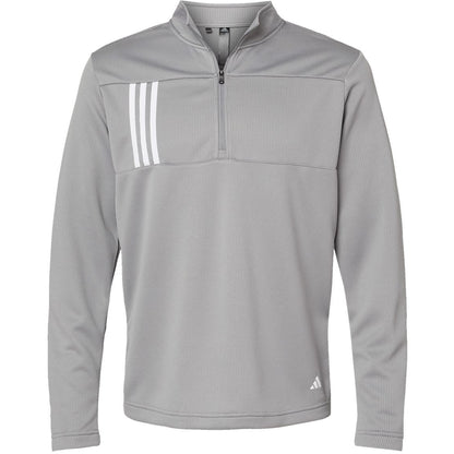 Adidas 3-Stripes Double Knit Quarter-Zip Pullover