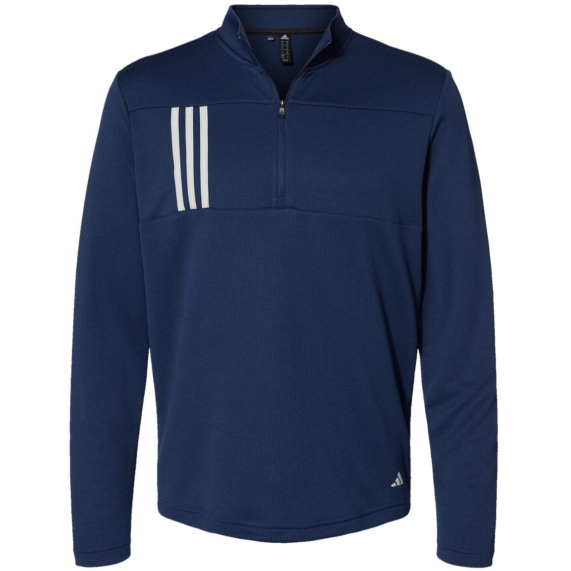 Adidas 3-Stripes Double Knit Quarter-Zip Pullover