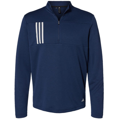 Adidas 3-Stripes Double Knit Quarter-Zip Pullover
