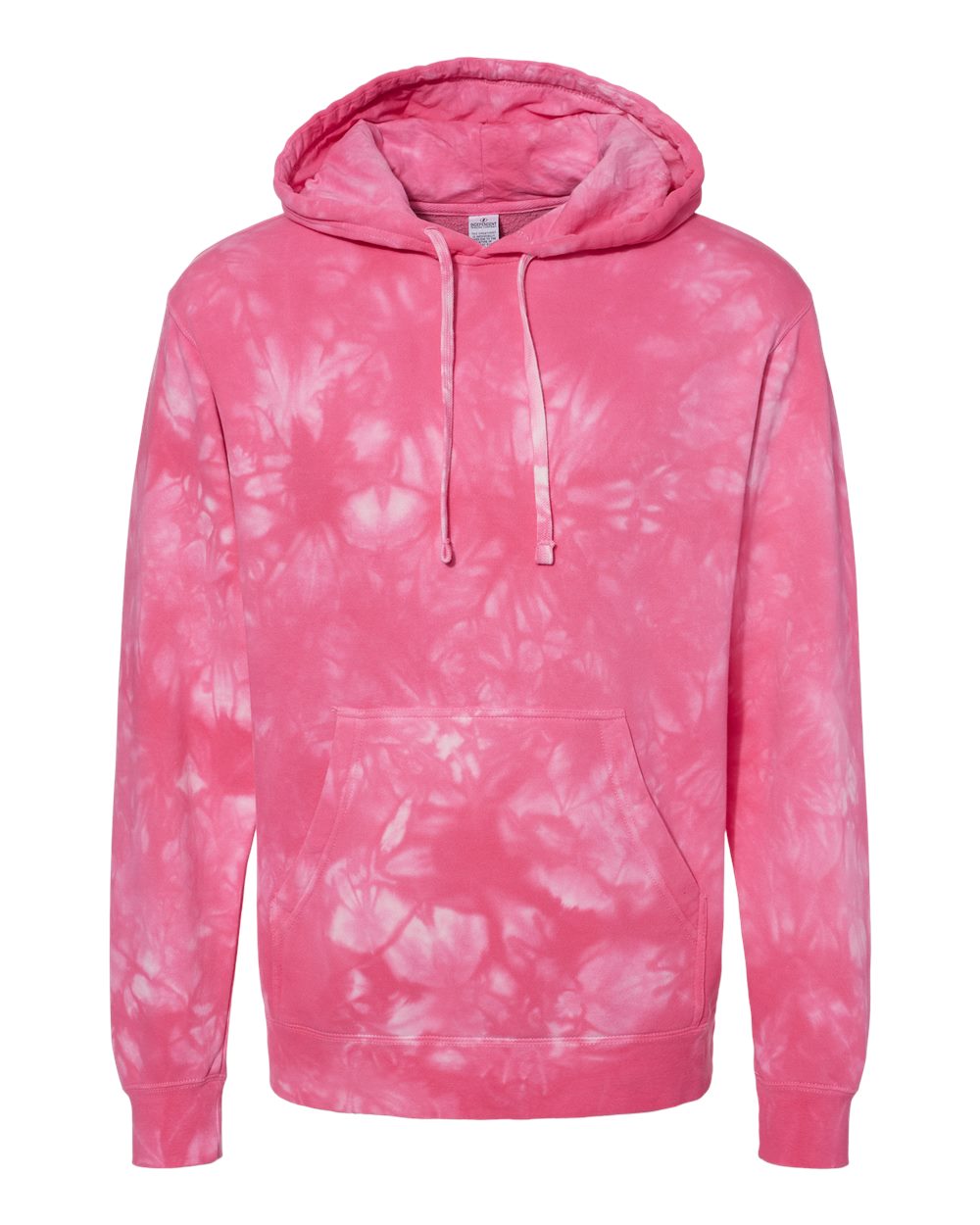 Breast Cancer Unisex Midweight Tie-Dyed Hooded Sweatshirt
