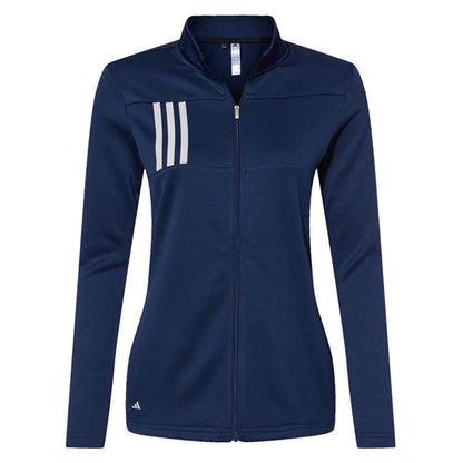 Adidas Women's 3-Stripes Double Knit Full-Zip