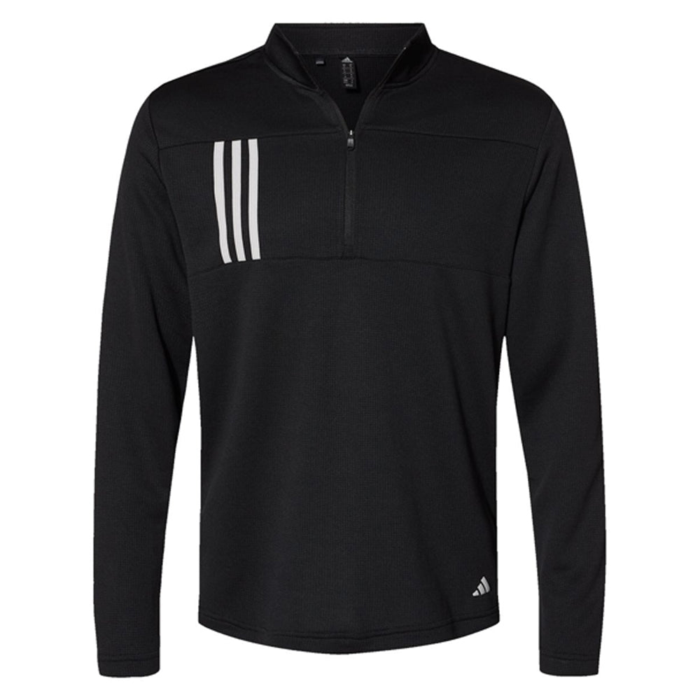 Adidas 3-Stripes Double Knit Quarter-Zip Pullover