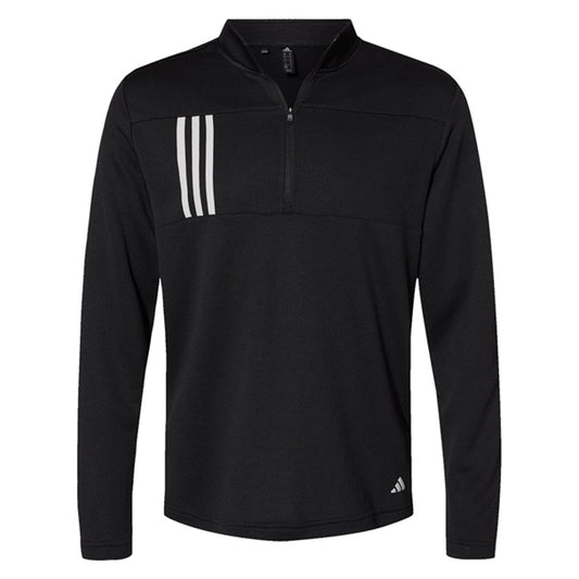 Adidas 3-Stripes Double Knit Quarter-Zip Pullover