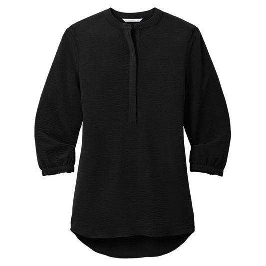 Port Authority Women's 3/4-Sleeve Textured Crepe Tunic