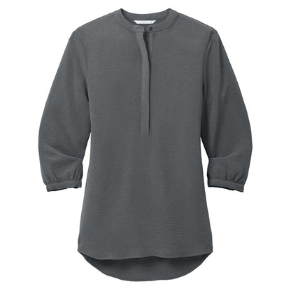 Port Authority Women's 3/4-Sleeve Textured Crepe Tunic