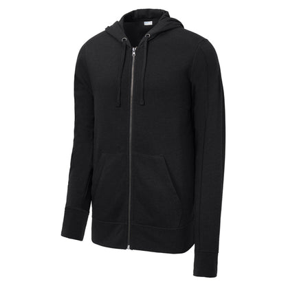 Sport-Tek PosiCharge Tri-Blend Wicking Fleece Full-Zip Hooded Jacket