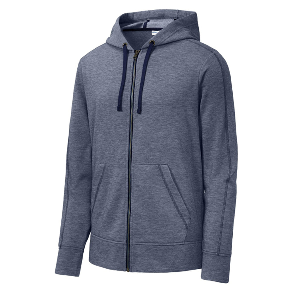 Sport-Tek PosiCharge Tri-Blend Wicking Fleece Full-Zip Hooded Jacket