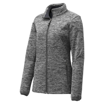 Sport-Tek Women's PosiCharge Electric Heather Soft Shell Jacket