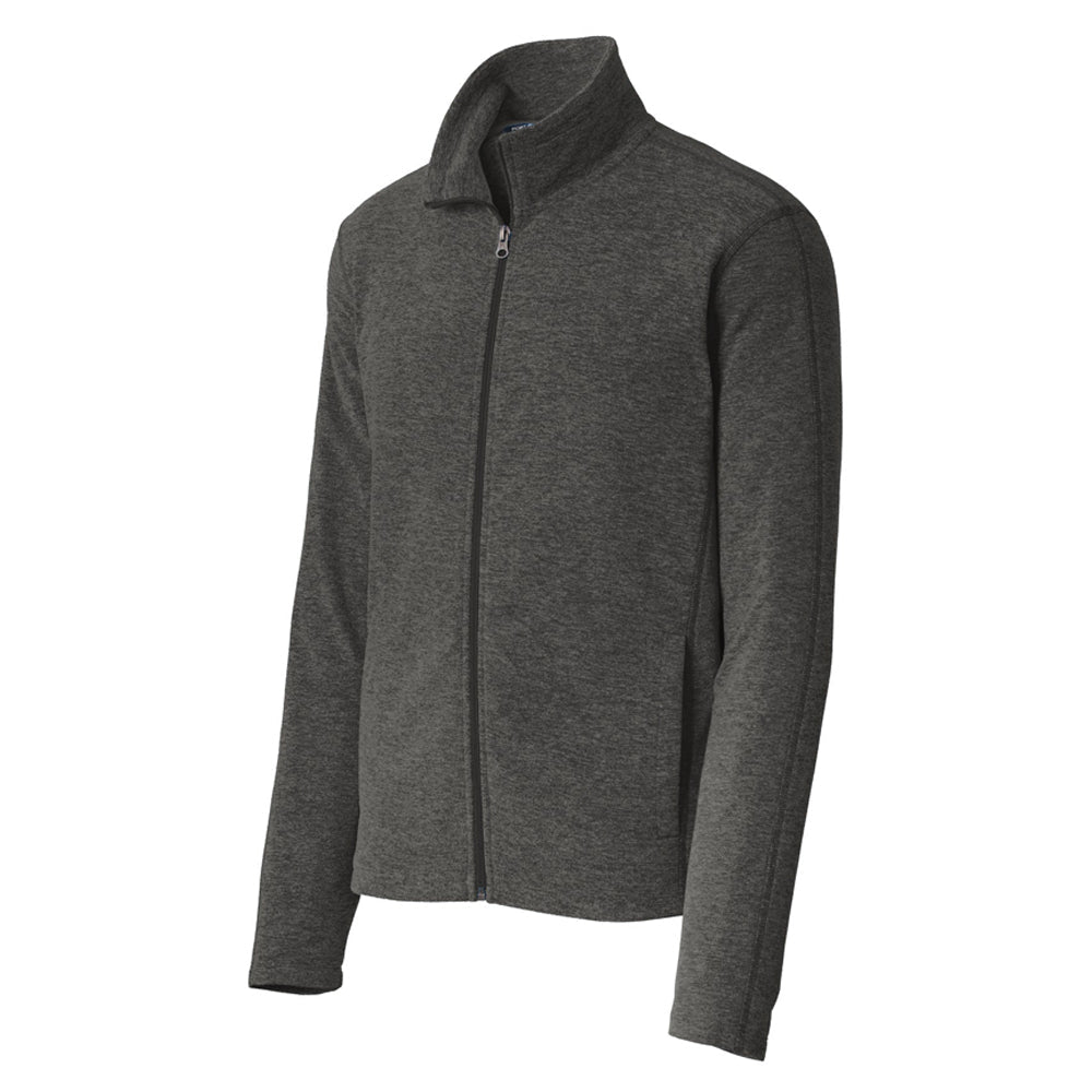 Port Authority Heather Microfleece Full-Zip Jacket