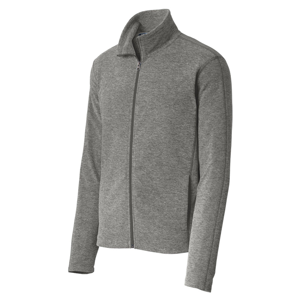 Port Authority Heather Microfleece Full-Zip Jacket