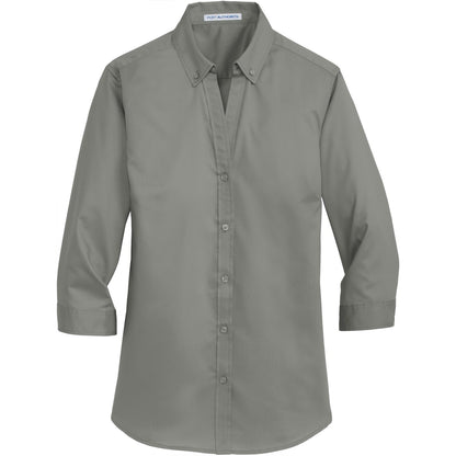 Port Authority Women's 3/4-Sleeve SuperPro Twill Shirt