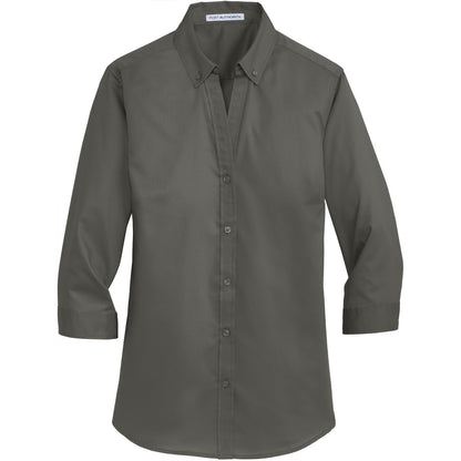 Port Authority Women's 3/4-Sleeve SuperPro Twill Shirt