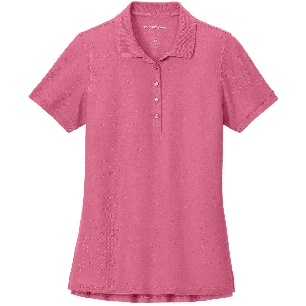Breast Cancer Port Authority®  Women's Wearever Signature Pique Polo
