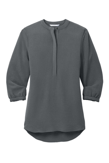 Port Authority Women's 3/4-Sleeve Textured Crepe Tunic