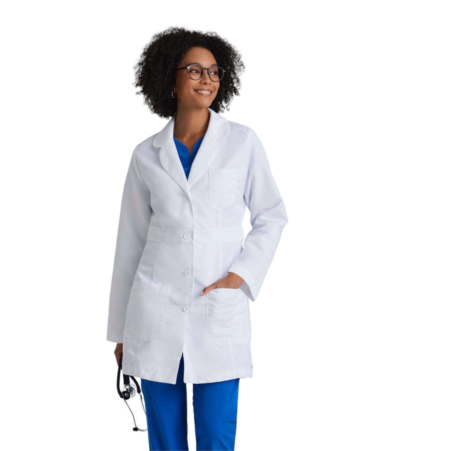 Barco Grey's Anatomy Women's Three-Pocket Princess Seam 34" Lily Lab Coat