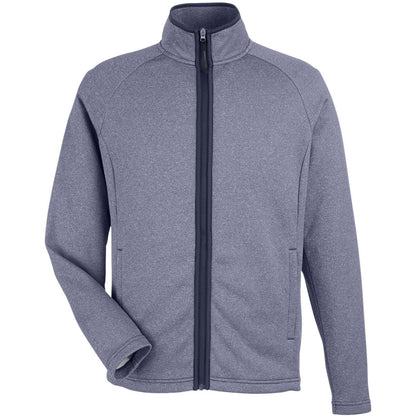 CORE365 Men's Venture Heathered Stripe Full-Zip