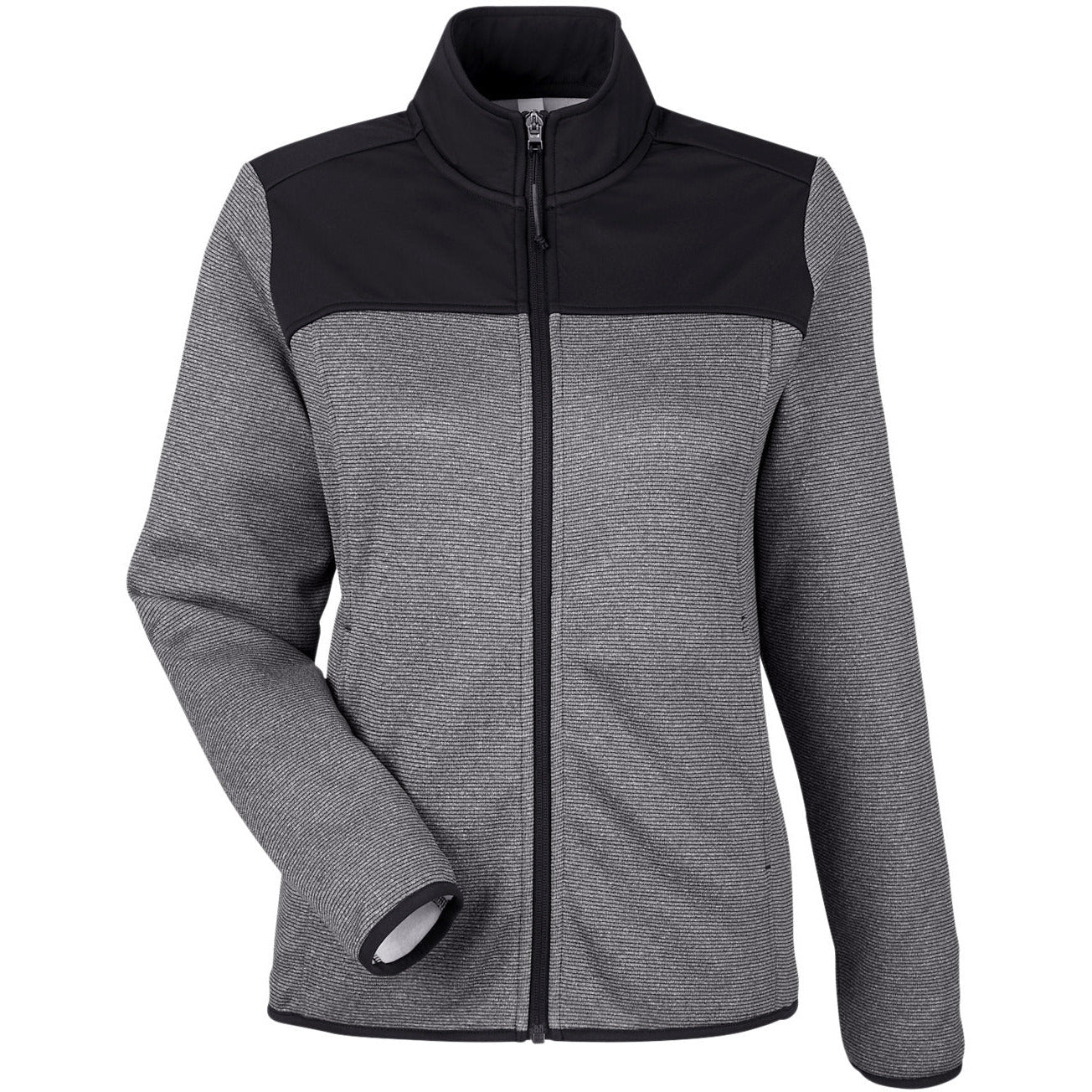 CORE365 Ladies' Venture Heathered Stripe Hybrid Jacket