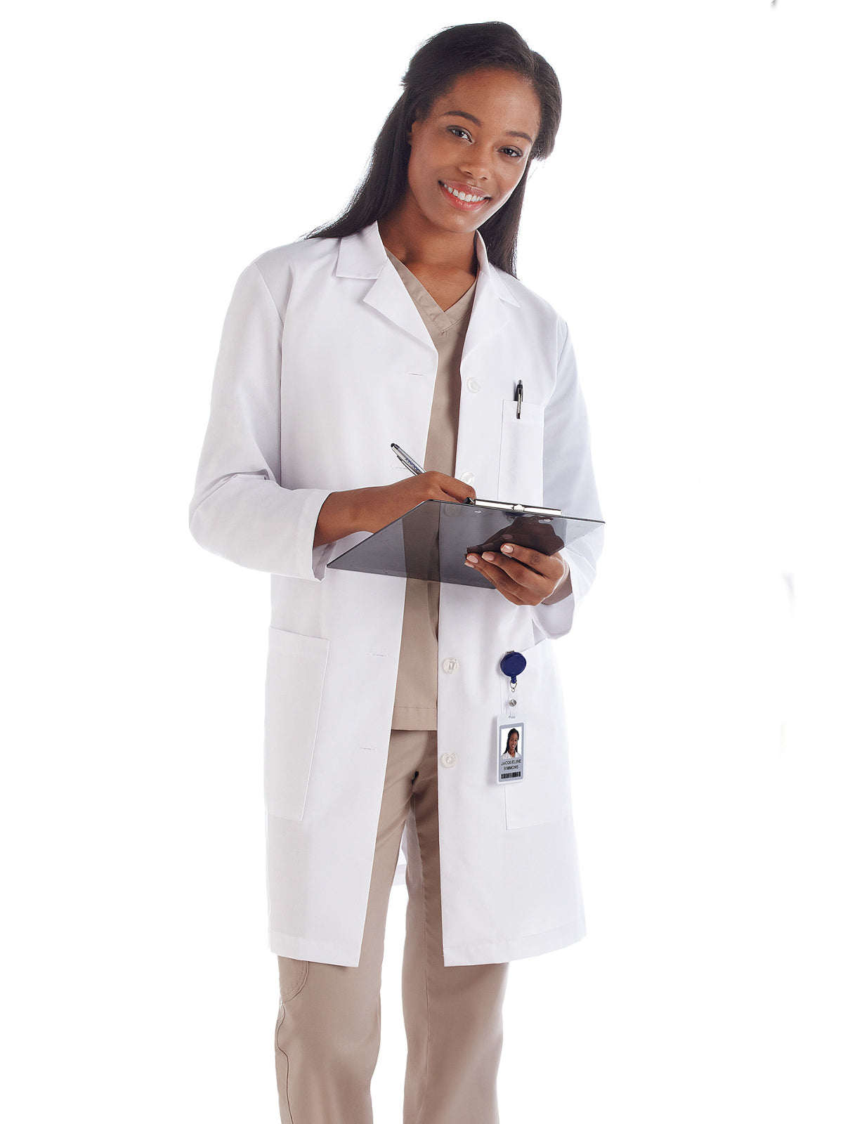 Meta Labwear Women's Three-Pocket 37" Full-Length Lab Coat