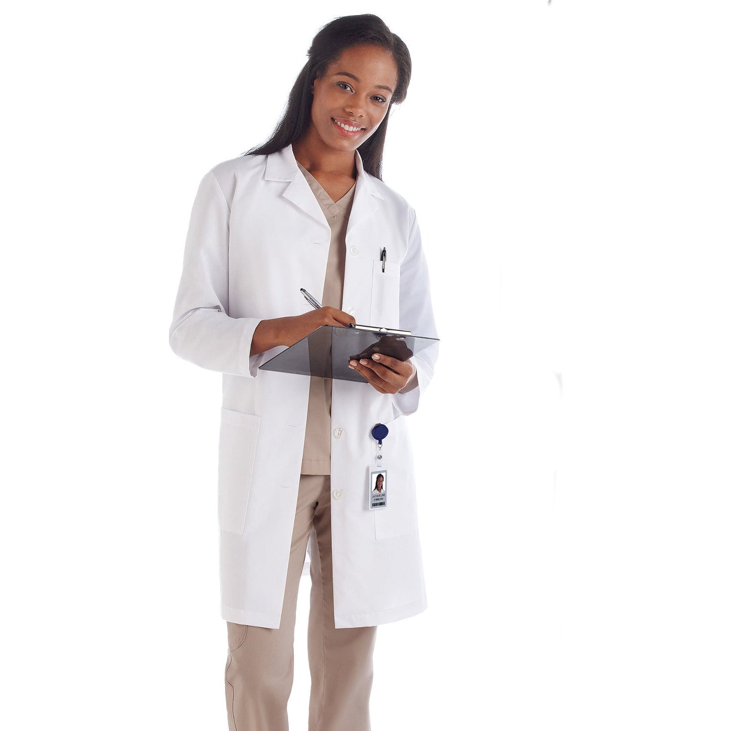 Meta Meta Labwear Women's Three-Pocket 37" Full-Length Lab Coat