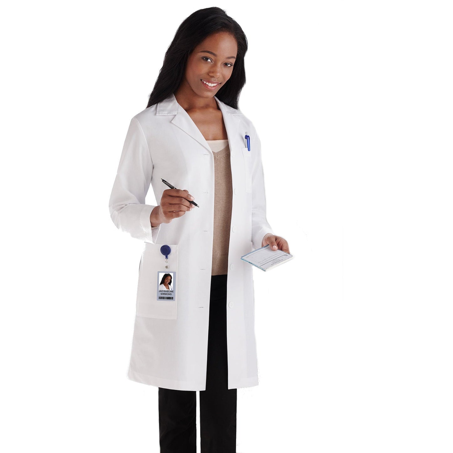 Meta Meta Labwear Women's Five-Pocket 37" Full-Length Lab Coat