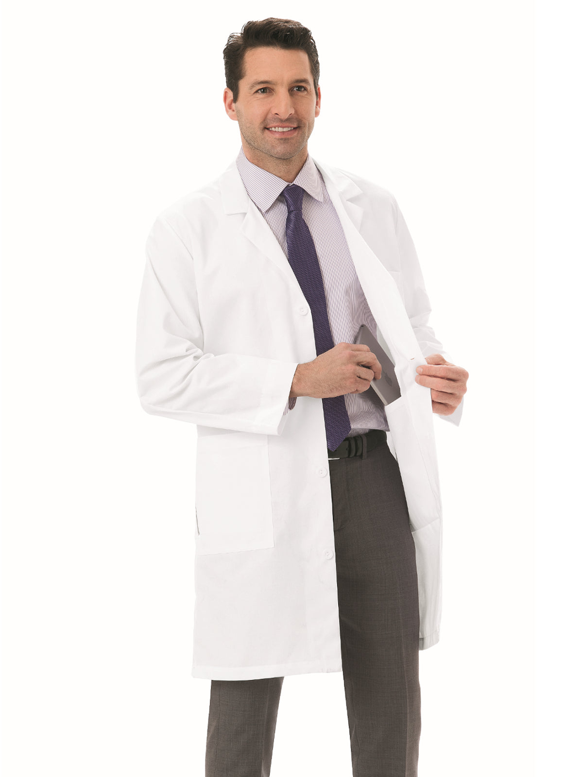 Meta Labwear Men's Five-Pocket 38" Full-Length Long Lab Coat